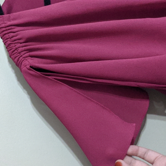 Laura plus mock wrap dress with ruffled sleeves - Picture 3 of 4